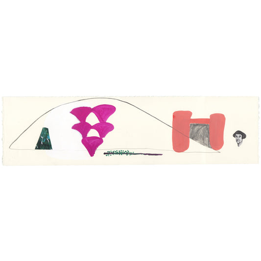 菊池真子『trail』コラージュ作品（裏面にサイン）