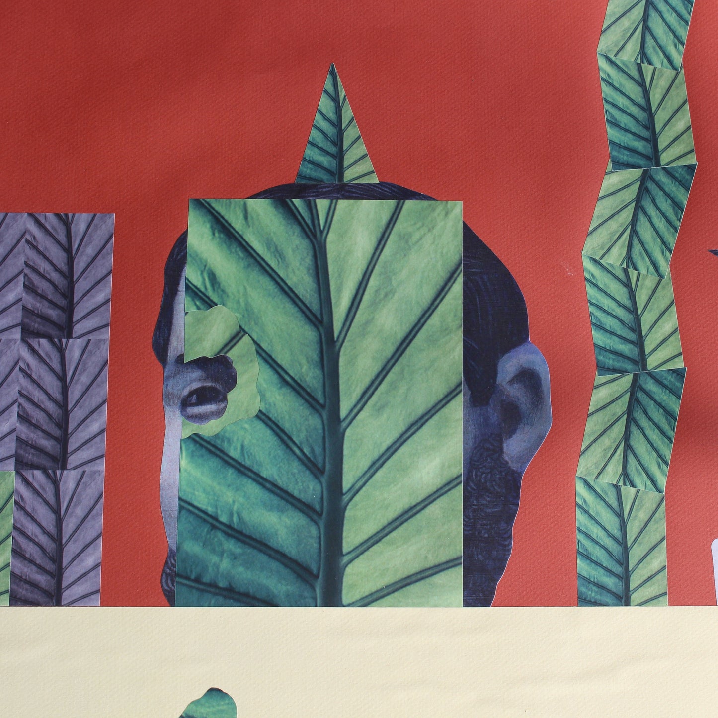 Kikuchi Maiko『Hide and Seek』Collage Artwork (Signed on the Back)