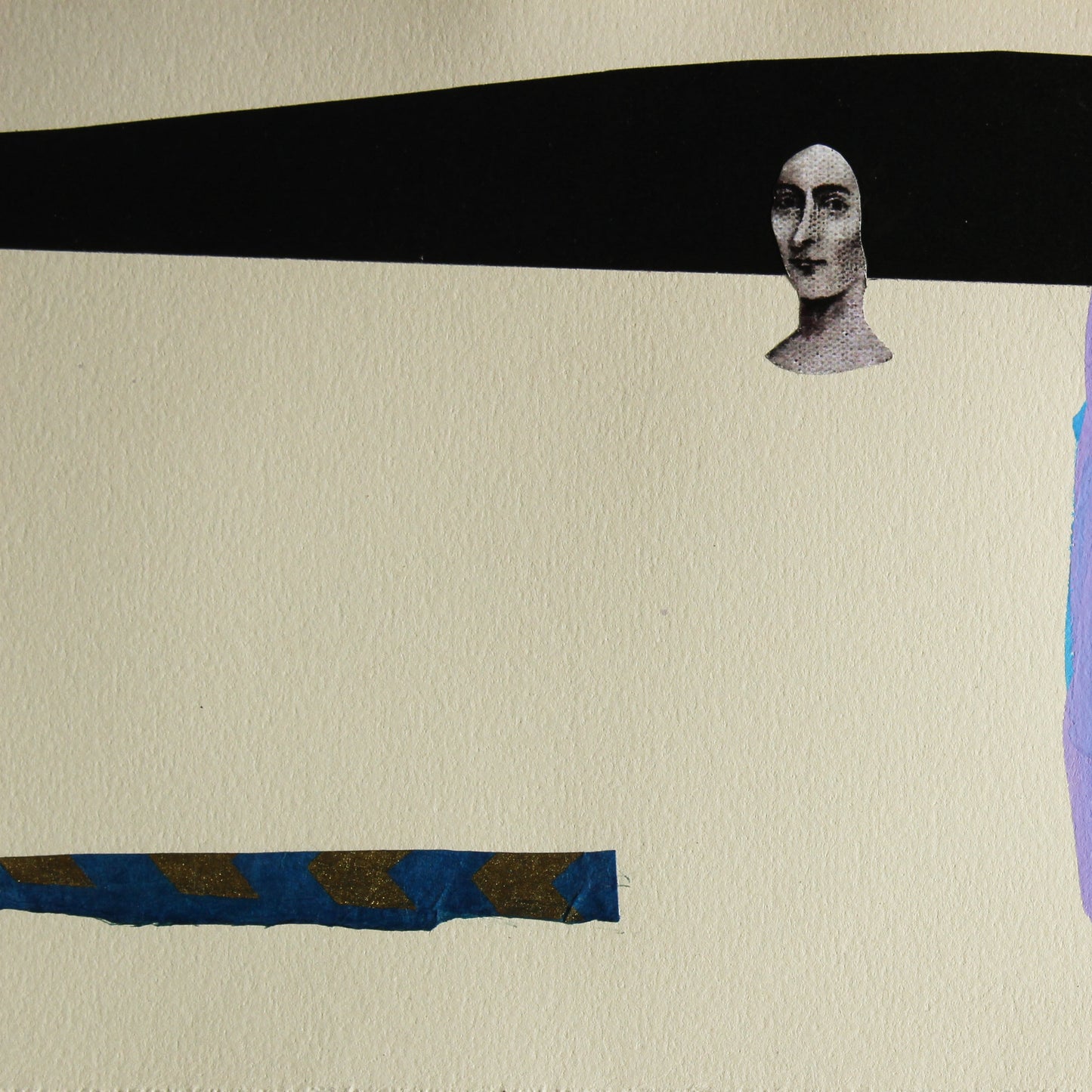 Kikuchi Maiko『Comb』Collage Artwork (Signed on the Back)