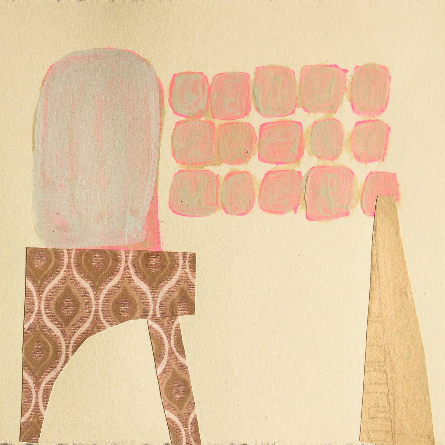 Kikuchi Maiko『Radio Towers』Collage Artwork (Signed on the Back)